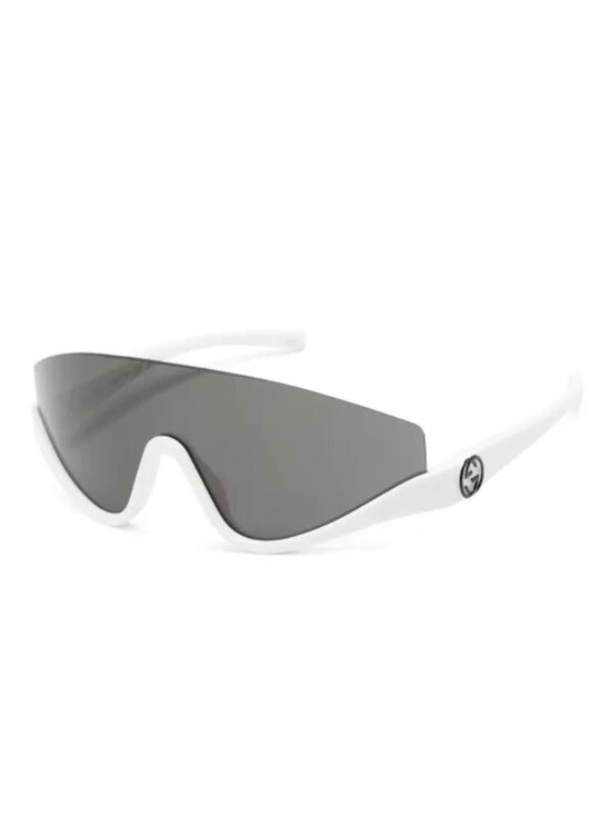 GUCCI GG1650S 007 Interlocking G WHITE shield-frame sunglasses
